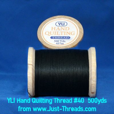 YLI Cotton Hand Quilting Thread, 007 Gold, 40wt, 3 ply, 500 yd
