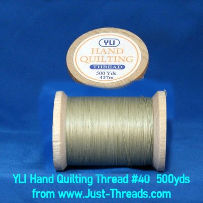 eQuilter YLI Glazed Hand Quilting Thread - 500 yds - Black